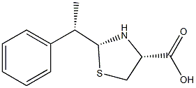 (2R,4R)-2-[(S)-1-Phenylethyl]thiazolidine-4-carboxylic acid Struktur