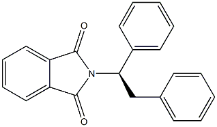 (+)-N-[(R)-1,2-Diphenylethyl]phthalimide Struktur