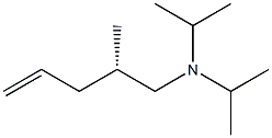 [S,(+)]-N,N-Diisopropyl-2-methyl-4-pentene-1-amine Struktur