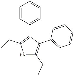 2,5-Diethyl-3,4-diphenyl-1H-pyrrole Struktur