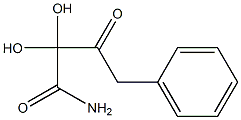 Dihydroxy(phenylacetyl)acetamide Struktur