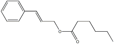 Hexanoic acid cinnamyl ester Struktur