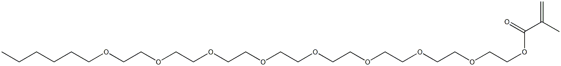 Methacrylic acid (3,6,9,12,15,18,21,24-octaoxatriacontan-1-yl) ester Struktur