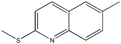 2-Methylthio-6-methylquinoline Struktur