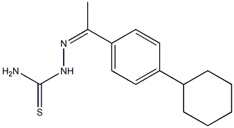 1-[1-(4-Cyclohexylphenyl)ethylidene]thiosemicarbazide Struktur