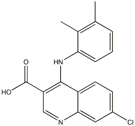 4-[[2,3-Dimethylphenyl]amino]-7-chloroquinoline-3-carboxylic acid Struktur