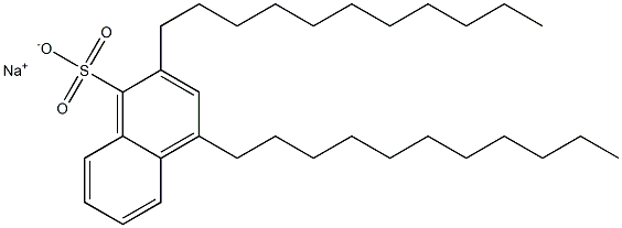 2,4-Diundecyl-1-naphthalenesulfonic acid sodium salt Struktur