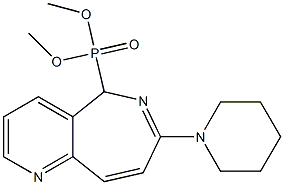 [7-Piperidino-5H-pyrido[3,2-c]azepin-5-yl]phosphonic acid dimethyl ester Struktur