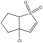 3a-Chloro-3a,5,6,6a-tetrahydro-4H-cyclopenta[b]thiophene 1,1-dioxide Struktur