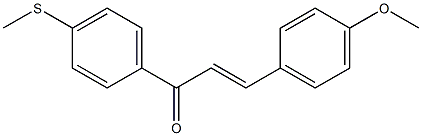 4'-(Methylthio)-4-methoxychalcone Struktur