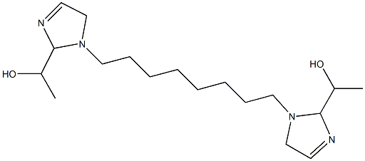 1,1'-(1,8-Octanediyl)bis(3-imidazoline-2,1-diyl)bisethanol Struktur