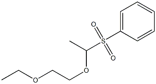 1-Ethoxy-2-[1-(phenylsulfonyl)ethoxy]ethane Struktur