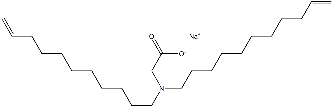 N,N-Di(10-undecenyl)glycine sodium salt Struktur