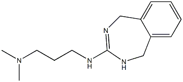 N-[3-(Dimethylamino)propyl]-4,5-dihydro-1H-2,4-benzodiazepin-3-amine Struktur