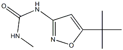 1-Methyl-3-[5-(1,1-dimethylethyl)-3-isoxazolyl]urea Struktur