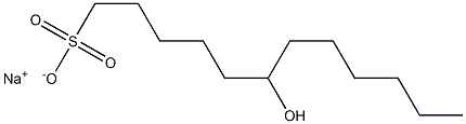 6-Hydroxydodecane-1-sulfonic acid sodium salt Struktur