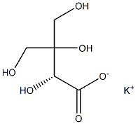 [R,(-)]-2,3,4-Trihydroxy-3-(hydroxymethyl)butyric acid potassium salt Struktur