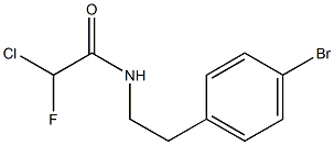 2-Chloro-2-fluoro-N-[2-(4-bromophenyl)ethyl]acetamide Struktur