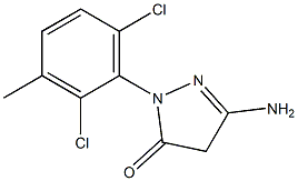 3-Amino-1-(2,6-dichloro-3-methylphenyl)-5(4H)-pyrazolone Struktur