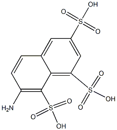 7-Amino-1,3,8-naphthalenetrisulfonic acid Struktur