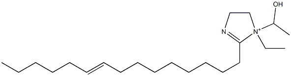 1-Ethyl-1-(1-hydroxyethyl)-2-(9-pentadecenyl)-2-imidazoline-1-ium Struktur