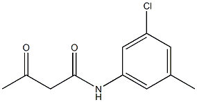 3'-Chloro-5'-methylacetoacetanilide Struktur