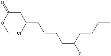 3,8-Dichlorolauric acid methyl ester Struktur