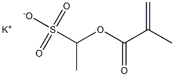 1-(Methacryloyloxy)ethanesulfonic acid potassium salt Struktur