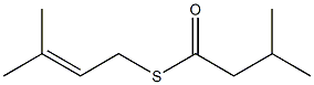 3-Methylbutanethioic acid S-(3-methyl-2-butenyl) ester Struktur