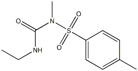 1-(4-Methylphenylsulfonyl)-1-methyl-3-ethylurea Struktur