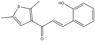 (E)-3-(2-Hydroxyphenyl)-1-(2,5-dimethyl-3-thienyl)-2-propen-1-one Struktur