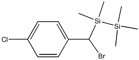 1-[(4-Chlorophenyl)bromomethyl]-1,1,2,2,2-pentamethyldisilane Struktur