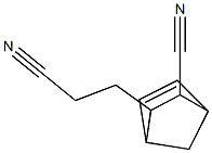 3-Cyanobicyclo[2.2.1]hept-5-ene-2-propionitrile Struktur