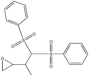 2-[1-Methyl-2,2-bis(phenylsulfonyl)ethyl]-oxirane Struktur