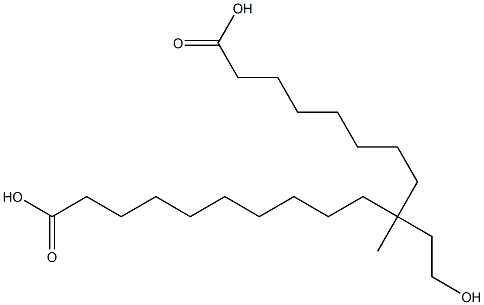 Dioctanoic acid 1-(2-hydroxyethyl)-1-methyl-1,3-propanediyl ester Struktur