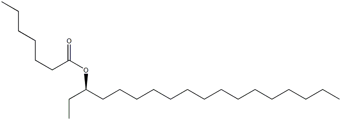 (+)-Heptanoic acid (R)-1-ethylhexadecyl ester Struktur