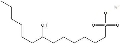 7-Hydroxytridecane-1-sulfonic acid potassium salt Struktur