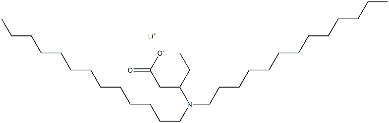 3-(Ditridecylamino)valeric acid lithium salt Struktur