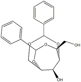 1-O,4-O:2-O,5-O-Dibenzylidene-L-glucitol Struktur