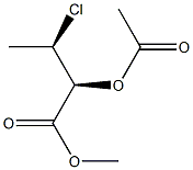 (2S,3R)-2-Acetoxy-3-chlorobutyric acid methyl ester Struktur