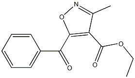 3-Methyl-5-benzoylisoxazole-4-carboxylic acid ethyl ester Struktur