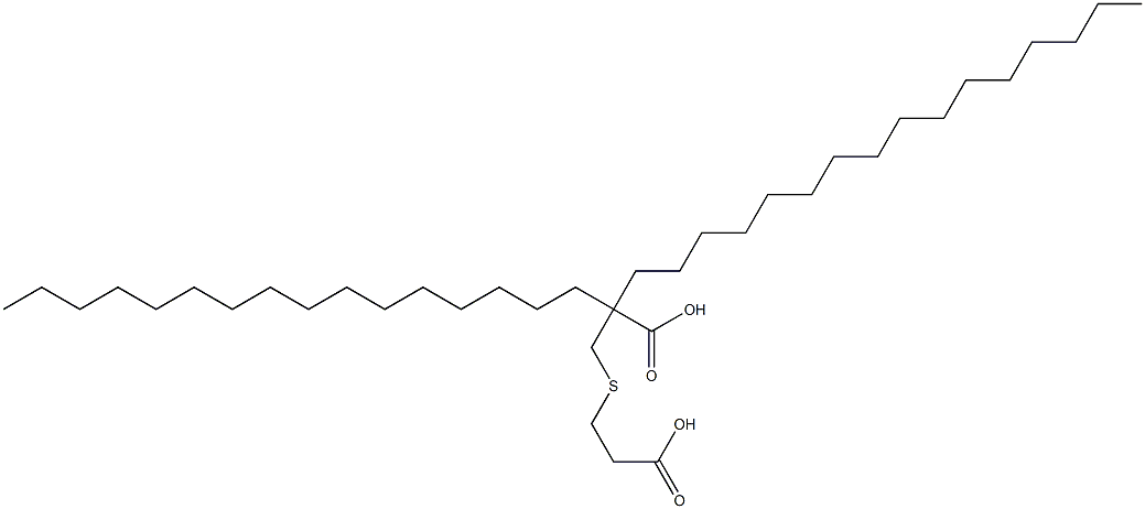 2,2-Dihexadecyl[3,3'-thiodipropionic acid] Struktur