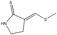 (E)-3-(Methylthiomethylene)pyrrolidine-2-thione Struktur