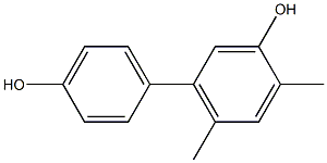 4,6-Dimethyl-1,1'-biphenyl-3,4'-diol Struktur