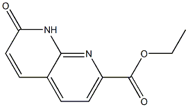 7,8-Dihydro-7-oxo-1,8-naphthyridine-2-carboxylic acid ethyl ester Struktur