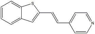 2-[(E)-2-(4-Pyridinyl)ethenyl]benzo[b]thiophene Struktur