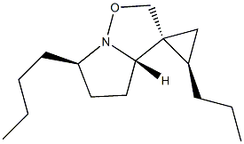 (3R,3aS,6R,2'R)-6-Butyl-2'-propyl-3a,4,5,6-tetrahydrospiro[pyrrolo[1,2-b]isoxazole-3(2H),1'-cyclopropane] Struktur