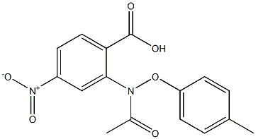 2-[[(4-Methylphenyl)oxy]acetylamino]-4-nitrobenzoic acid Struktur