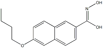 6-Butoxynaphthalene-2-carbohydroximic acid Struktur