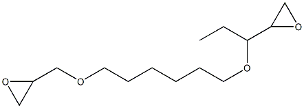 2,2'-[1-Ethyl-1,6-hexanediylbis(oxymethylene)]bis(oxirane) Struktur